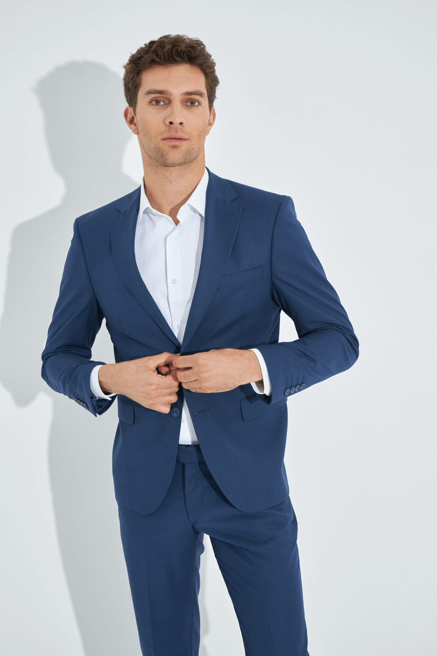 Navy blue formal suit