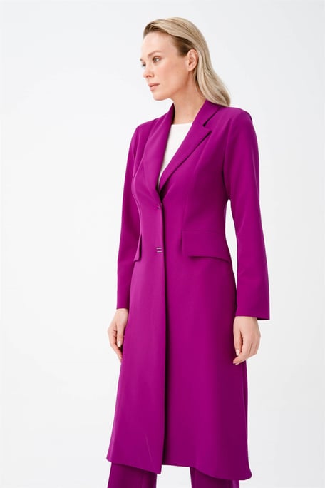 Men's Shawl Collar Jacket Suit Purple