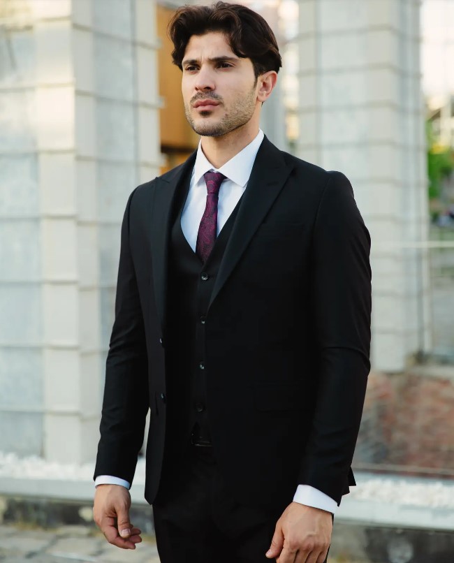 PİRO BRANO- Black Vest Suit