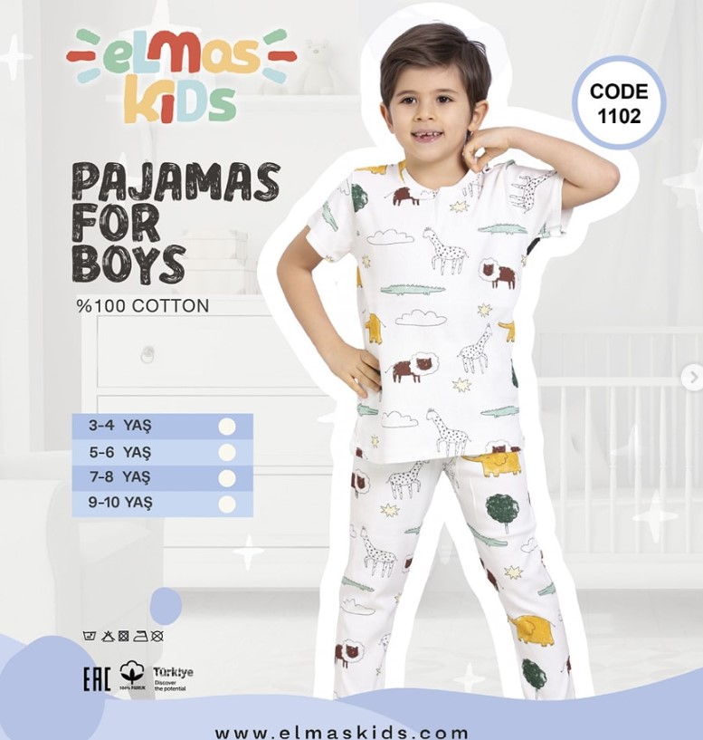 Pajamas- Boys' Pajamas- Elmas Kids