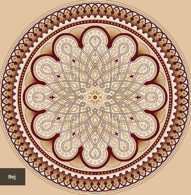 Round Mosque Carpet 4m ~ 8m (Ø)