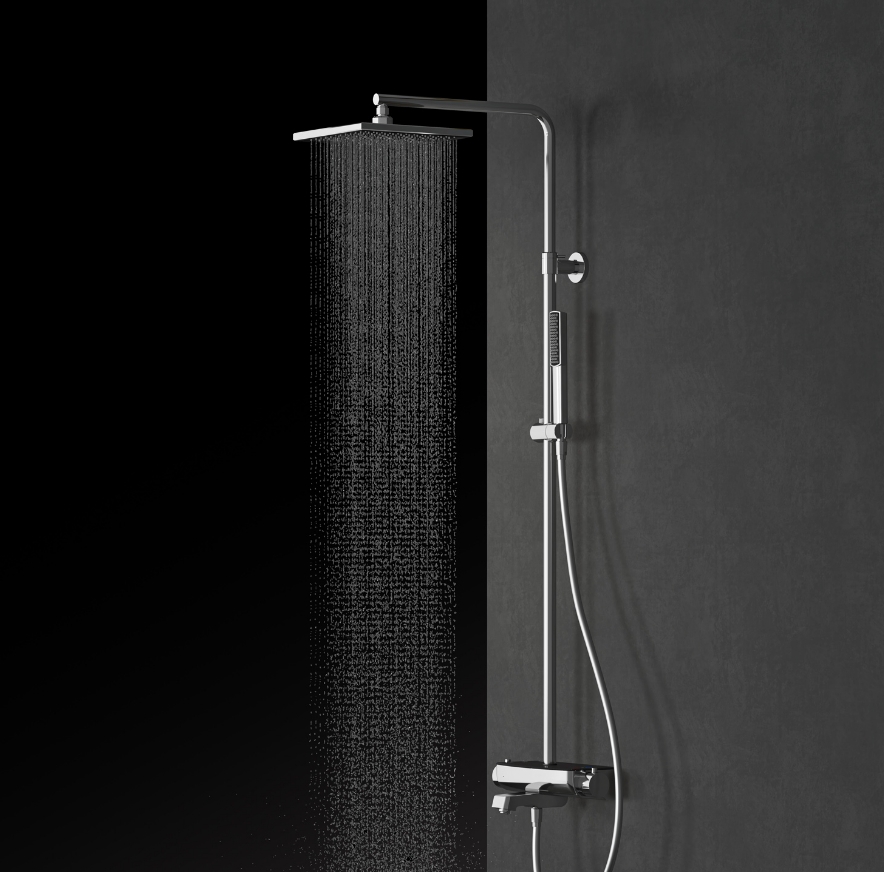 Mira Thermostatic Three Way Black