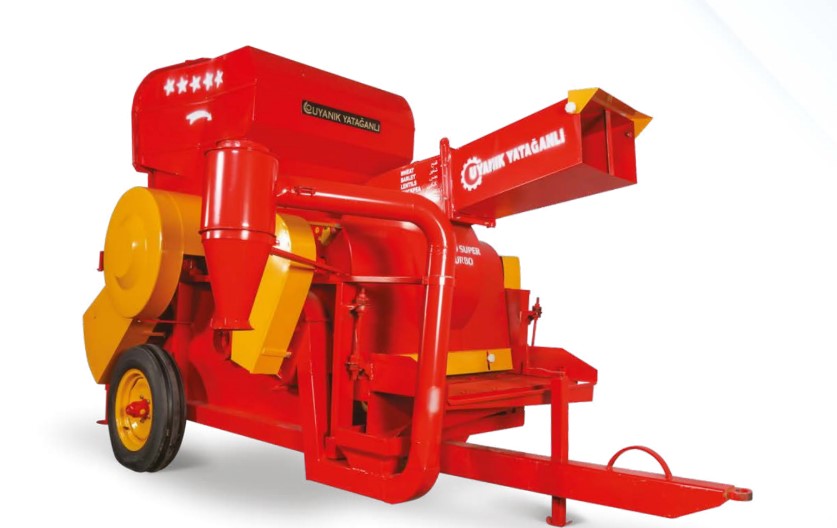 THRESHING MACHINE / Straight Arrowed Shafted Bagged Type